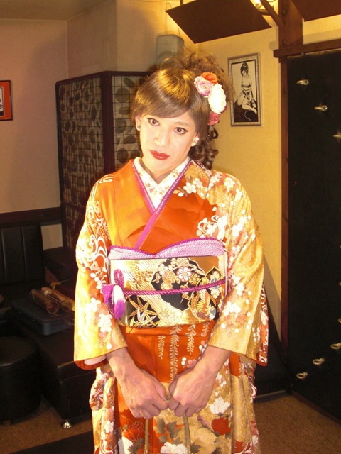 女装子「ゆき」のときめき 女装子の初めて振袖体験 そ …